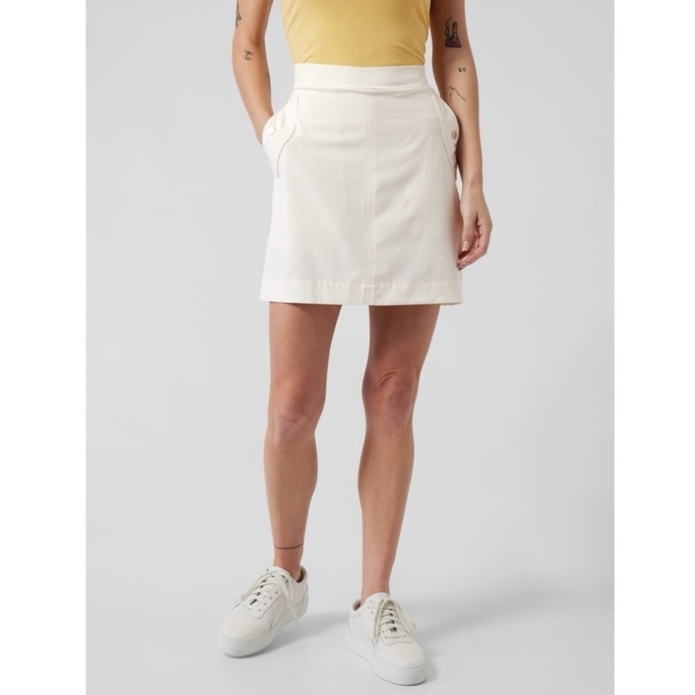Athleta Vienna Cargo Skort in Magnolia White Tennis Pickleball Hiking Camp
